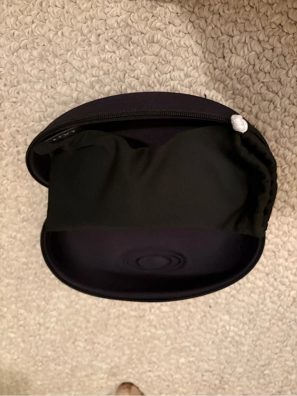 Oakley Black Semi-Rigid Sunglasses Case with Embossed Logo Sutro $235